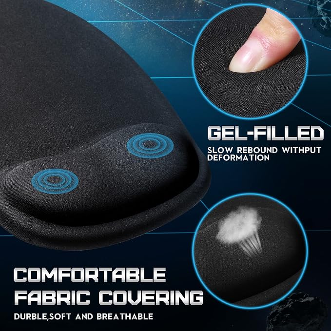 Flutesan 9 Pcs Ergonomic Mouse Pad - Image 4