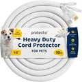 PROTECTO Heavy Duty Dog & Cat Cord Protector 10ft Long Sleeve, Easy-to-Use 1/2 by protecto