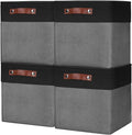 Bagnizer Collapsible Fabric Storage Cubes 11x11 Cube Storage Bins, 4 Pack by Bagnizer