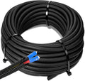 Sasylvia 3/4" x 100 ft Split Wire Loom Tubing Automotive Wire Loom Assortment by Sasylvia