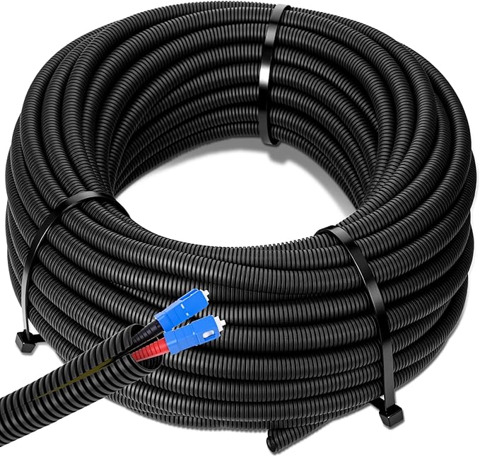 Sasylvia 3/8" x 150 ft Split Wire Loom Tubing Automotive Wire Loom Assortment by Sasylvia