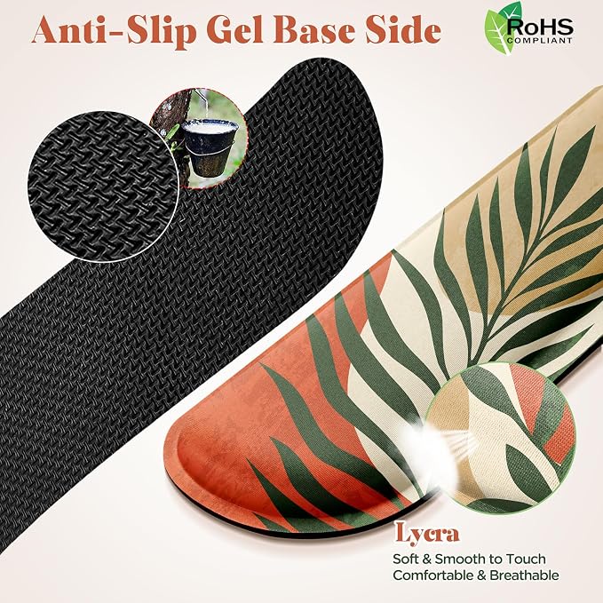 Gimars Enlarge Silky and Superfine Fabric Gel Memory Foam Keyboard Wrist Rest - Image 3