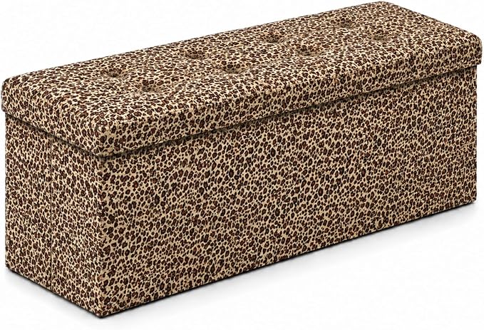 ALASDO 43 Inch Folding Storage Ottoman Bench by ALASDO