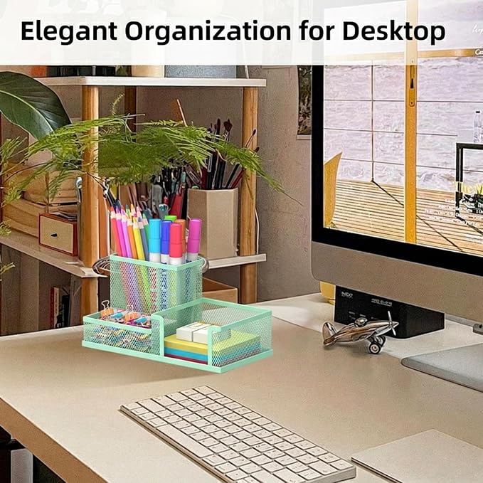 SUPEASY Pen Holder Desk Organizer, Office Supplies Pencil Holder - Image 4