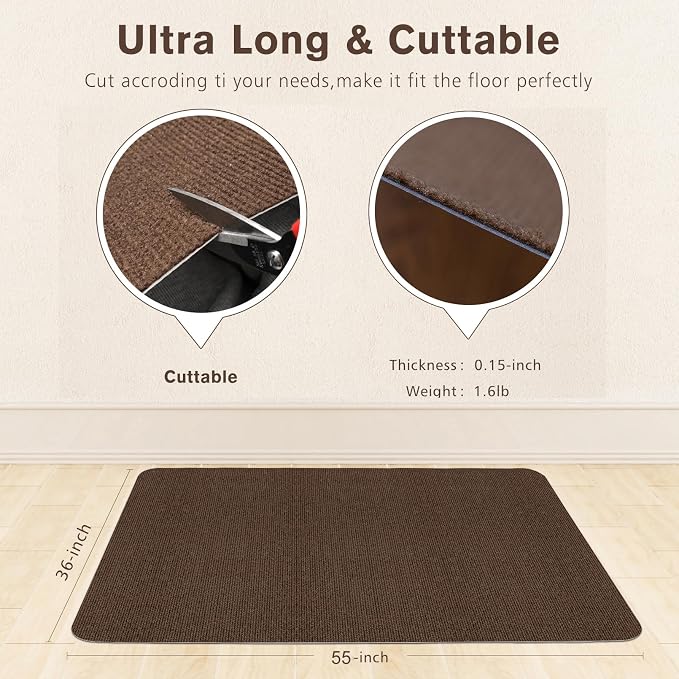 Sycoodeal Office Chair Mat for Hardwood Floor, Office Computer Gaming Chair Mat - Image 3