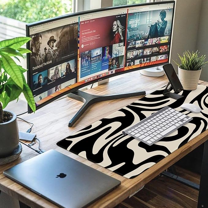 iCasso Desk Mat, XXL Large Gaming Mouse Pad, Anti-Slip Rubber Base Mousepad - Image 7