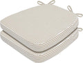 AAAAAcessories D-Shaped Chair Cushions, Machine-Washable Cover, Natural Sand by AAAAAcessories