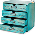 Turquoise 4-Tier Drawer Unit by PrimoSupply