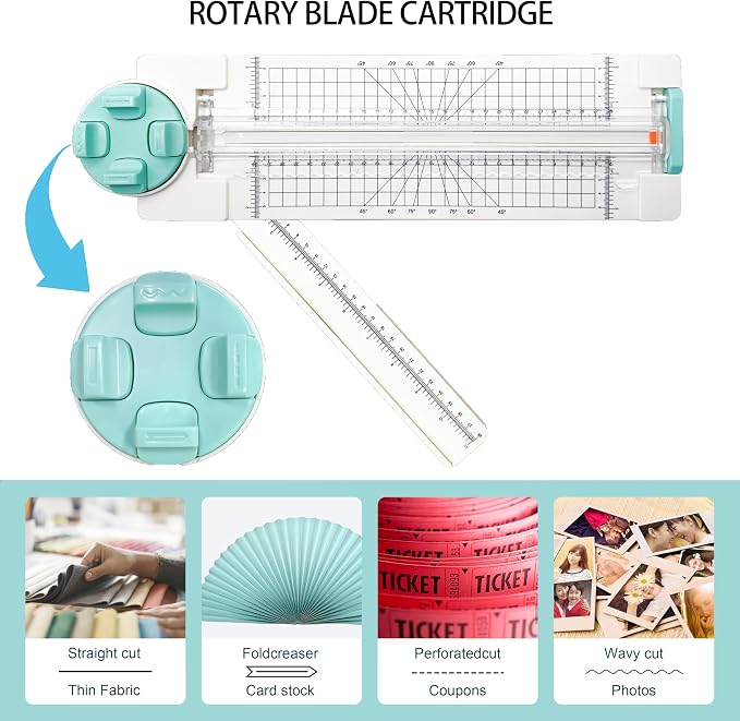 4 in 1 A4 Craft Paper Cutter Rotary Trimmer - Image 3