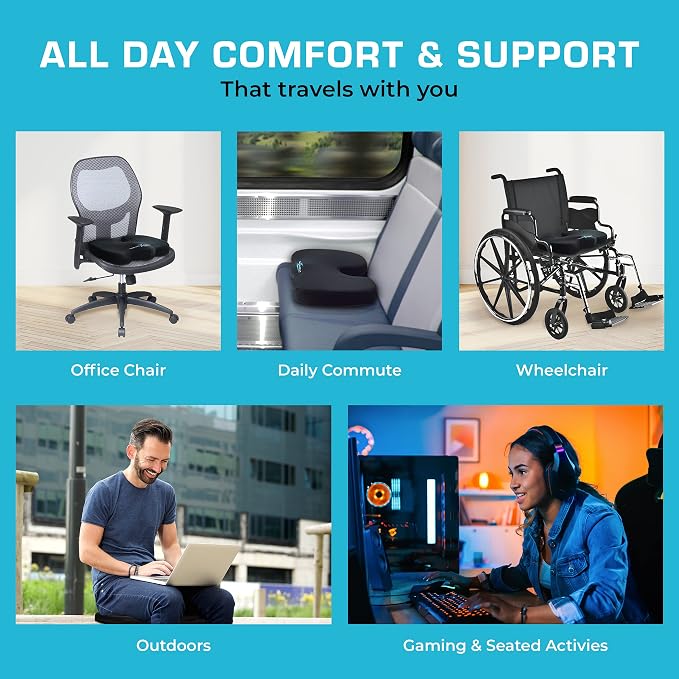 Xtreme Comforts Seat Cushion, Tailbone Relaxer - Image 6