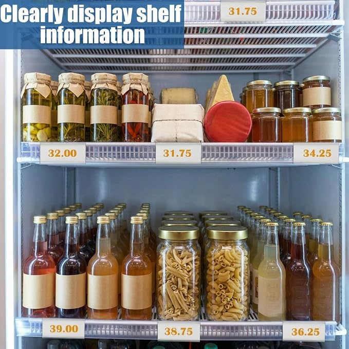 Kathfly 2 Pack Wire Shelf Label Holders Shelf Cable Tags - Image 6