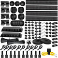Cable Management Kit, 67 Adhesive Cable Clips, Topavatop Desk Cord Organizer by Topavatop