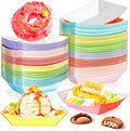 80 Pack Colorful 1/2Lb Paper Food Boat Trays Disposable Small Paper Boats by MotBach