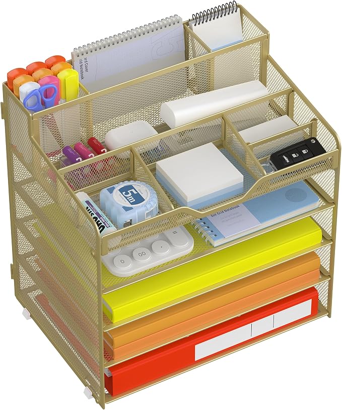 Docnest 5 Tier Mesh Desk Organizer by DocNest