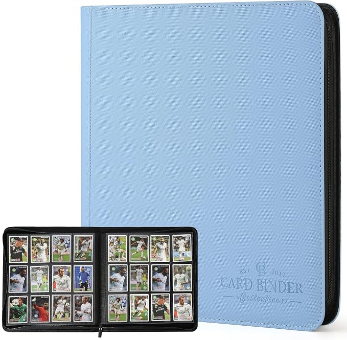 12-Pocket Business Card Binder holds 720 Cards, Premium Diamond Texture PU by CARDBINDER
