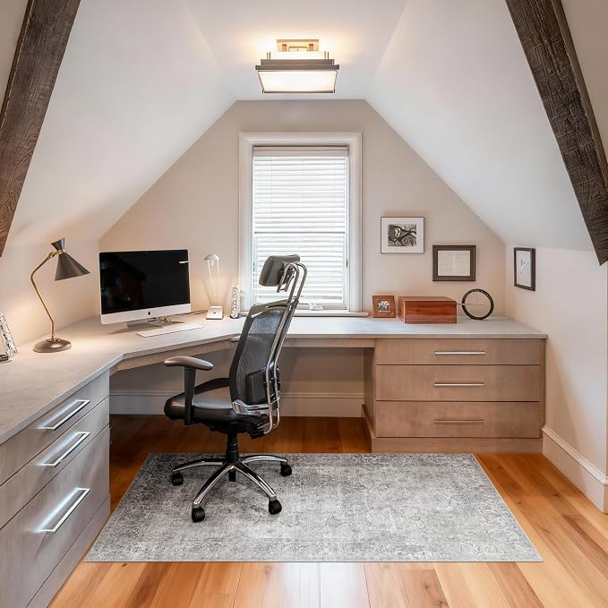 Office Chair Mat for Hardwood Floor, Non-Slip Desk Rug, Under Desk Mat for - Image 2
