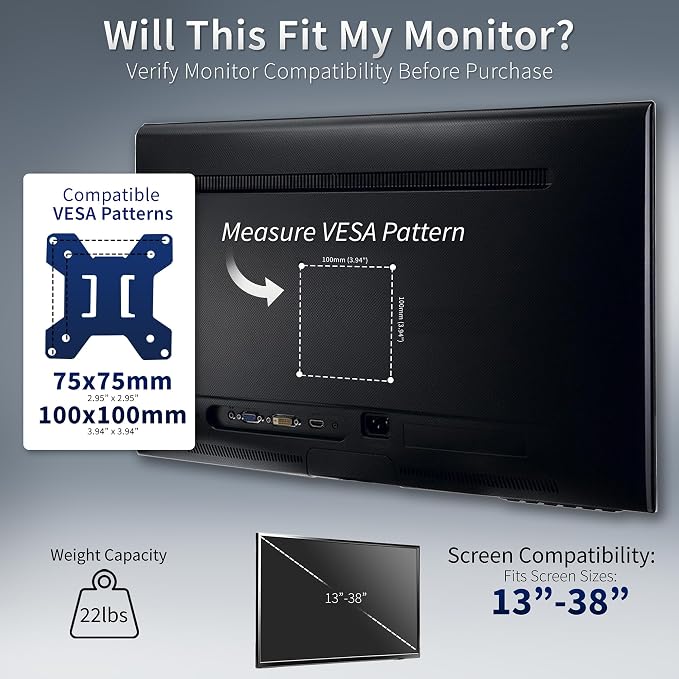VIVO Dual LED LCD Monitor Free-Standing Desk Stand - Image 3