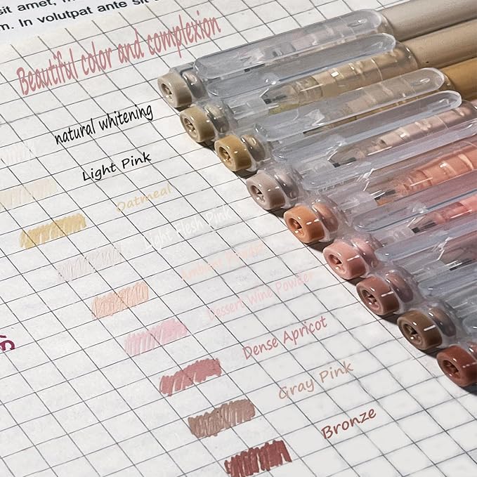 9 Colored Gel Pens Set, 0.6mm Fine Point - Image 2