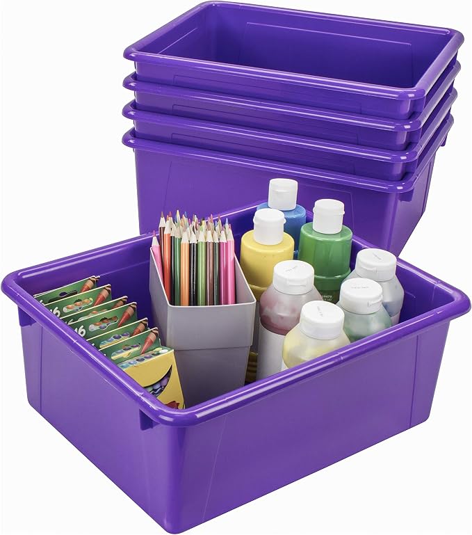 Storex Letter Size Deep Storage Tray – Organizer Bin - Image 2