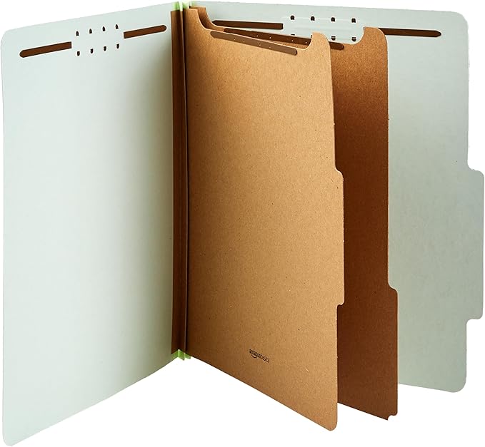 Amazon Basics Sturdy Pressboard Classification File Folders - Image 5