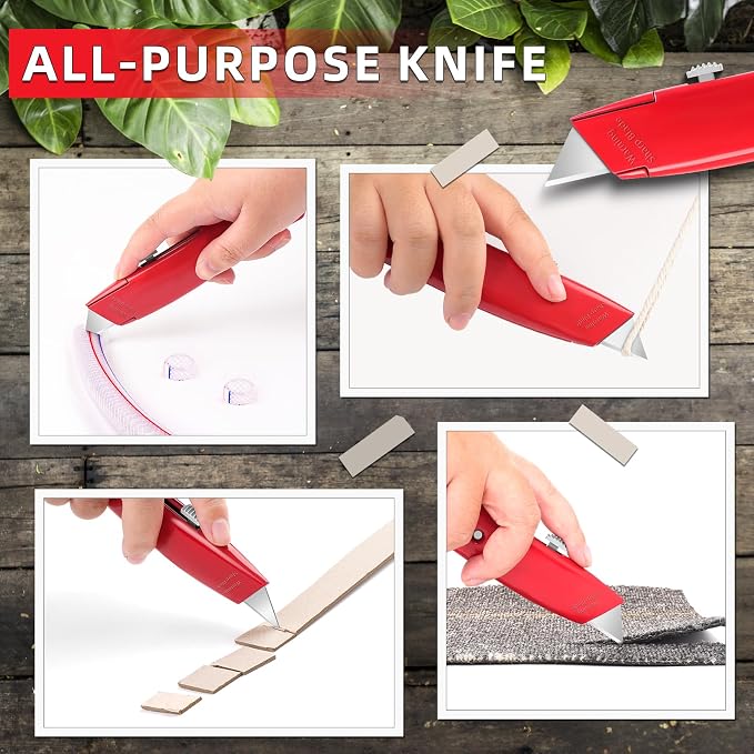 DIYSELF Utility Knife, 20 Pack Heavy Duty Box Cutter Retractable, Box Cutter - Image 5