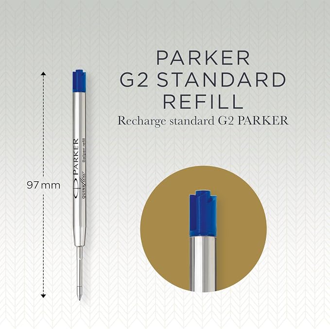 PARKER QUINKflow Ballpoint Pen Ink Refill, Fine Tip - Image 3