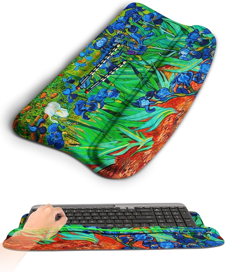 Ergonomic Wave Wrist Rest with Keyboard Stand, Cushioned Palm Rest, Comfortable by KUOSGM