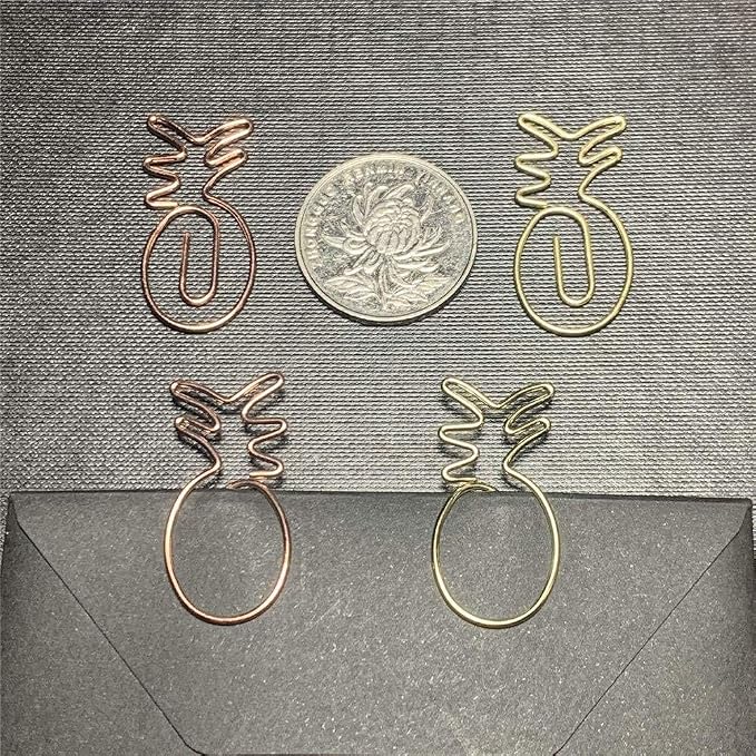 OWLFAVO 40pcs Pineapple Shape Paper Clips - Image 6