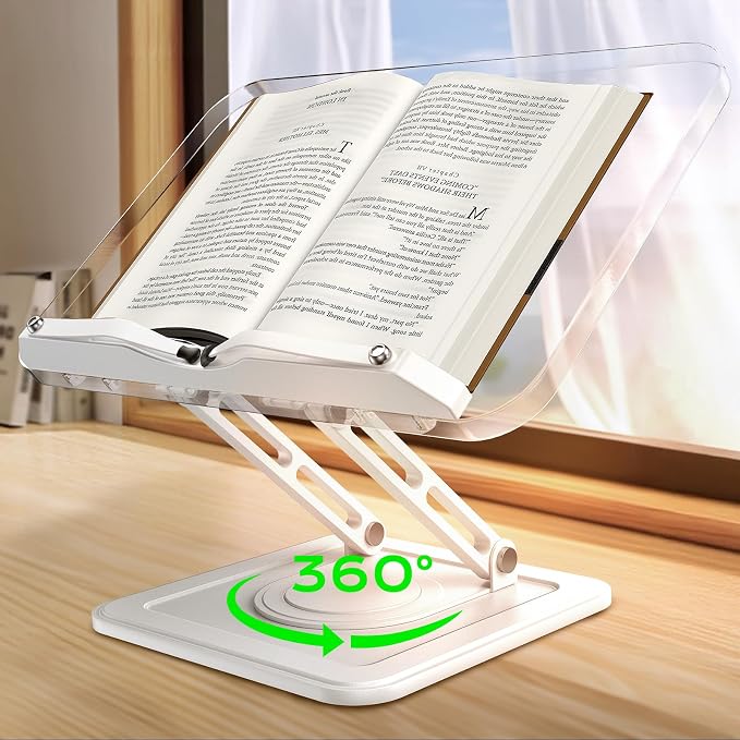 Book Stand for Reading, Adjustable Book Holder by LOXP