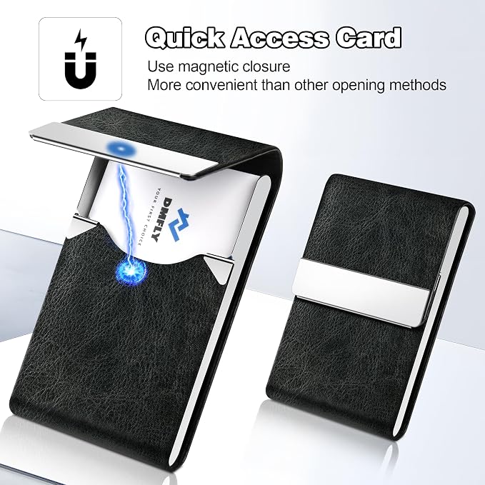 Business Card Holder for Women or Men, Business Card Case - Image 3