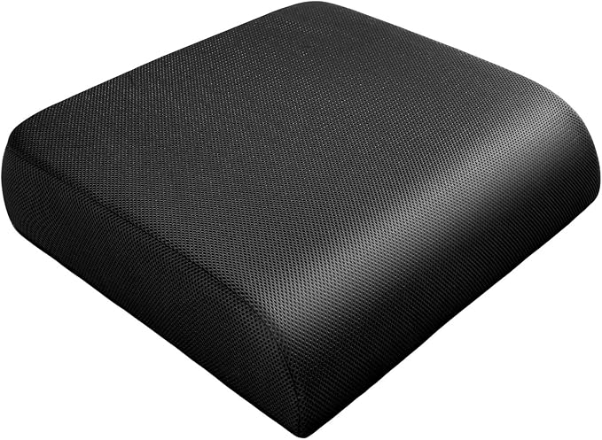 YOUFI Extra Thick Large Seat Cushion -19 X 17.5 X 4 Inch Gel Memory Foam Cushion by EnjoyComfortableSitting
