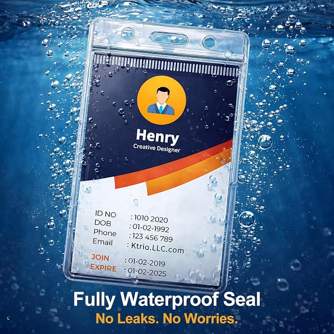 6 Pack ID Badge Holder - Image 4