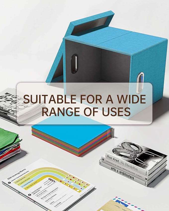 Oterri 2 Pack File Storage Organizer, Document Organizer, Portable File Box - Image 5