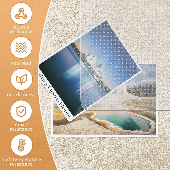 KMAT Office Chair Mat for Carpet, Computer Desk Mat, Heavy Duty Floor - Image 6