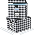 Decorative Collapsible File Storage Organizer Boxes by Huolewa