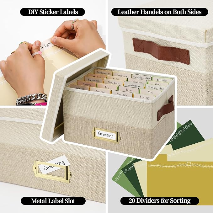 Vienrose Greeting Card Organizer Box - Image 4