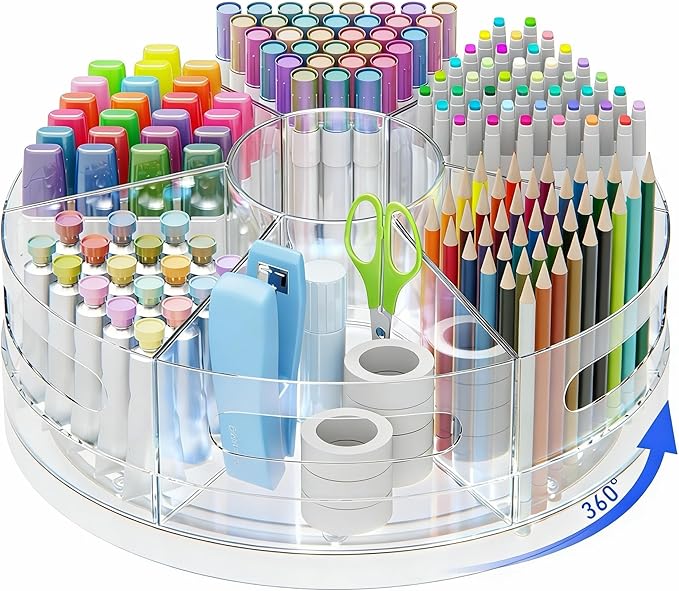CraftGenes Rotating Organizer, Art Supply Organizer and Marker Organizer by CraftGenesTools