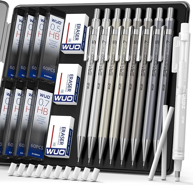 WUO 0.5&0.7mm Mechanical Pencil Set by WUO
