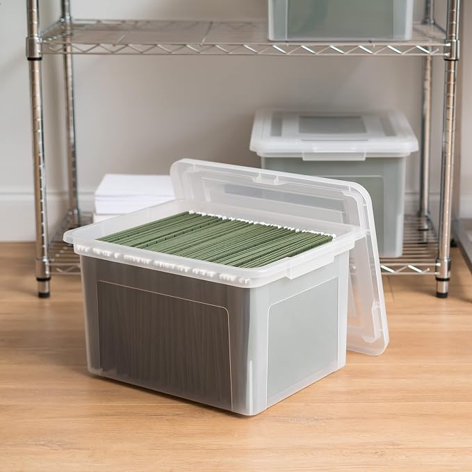 IRIS USA File Box, Plastic File Boxes - Image 4