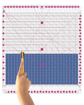 Quilting Ruler- 12.5 * 12.5" Slotted Rulers by Karpoulra