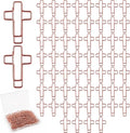 60 Pack Rose Cross Paper Clips, Decorative Paper Clips and Bookmarks by Unknown