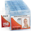 4x3 Horizontal ID Name Badge Holder by MIFFLIN
