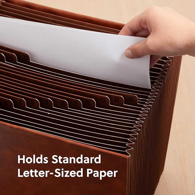 Smead Tuff Accordion File Organizer, Office Supplies, Daily 1-31 Desk Organizer - Image 5