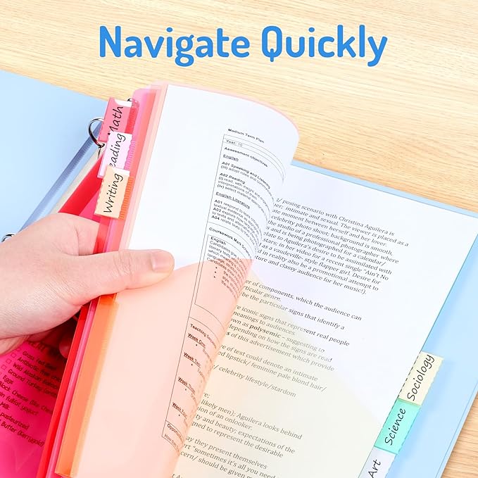 Forvencer 24 Count Binder Dividers - Image 5