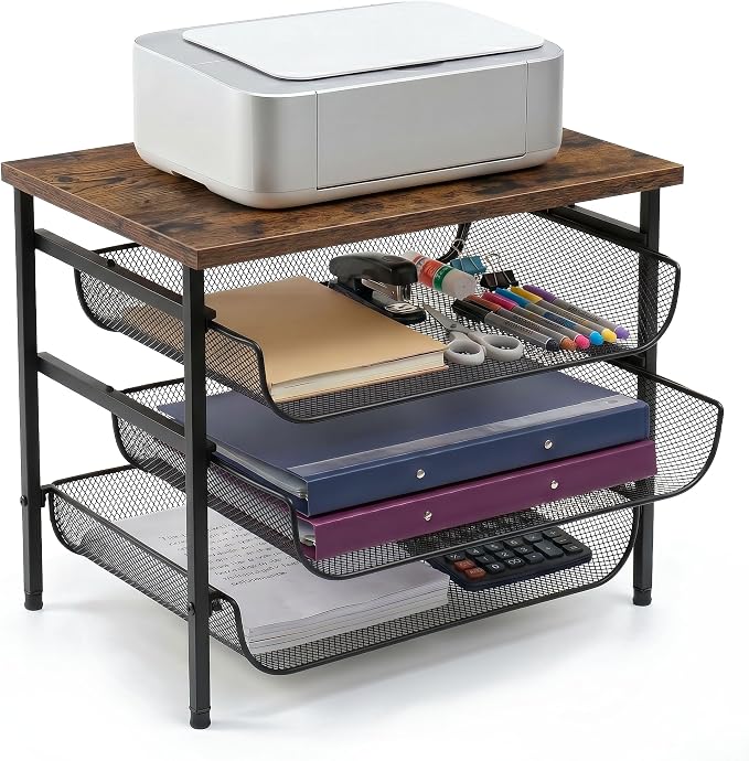4-Tier Mesh Desk Organizer by Uwoodia