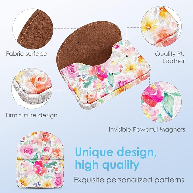 Business Card Holder，PU Leather Business Card Case Color Printing Pattern Card - Image 3