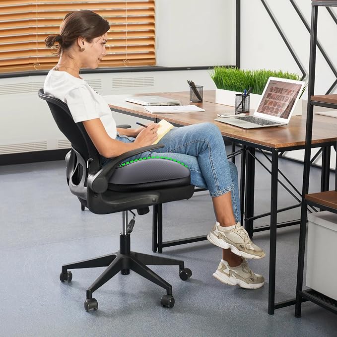 Benazcap Large Seat Cushion for Office Chair Memory Foam Coccyx Pain Relief - Image 8