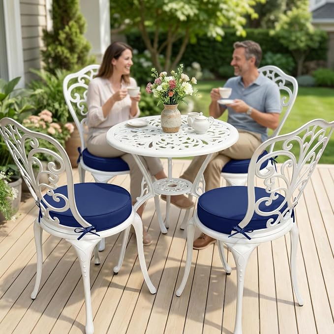 Summsun Outdoor Bistro Chair Cushions Set of 4 - Image 2