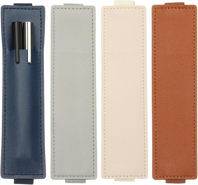PATIKIL 4Pcs Elastic Notebook Pen Holder, Adjustable Hold 2 Pen Holder PU by PATIKIL