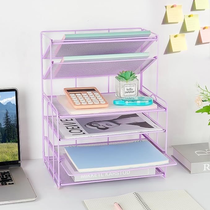 OPNICE 6-Tier Letter Tray Paper Organizer, Desk Organizers and Accessories - Image 4